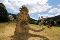 6ème concours de sculpture sur paille et foin. Du 4 au 9 juillet 2017 à Valloire. Savoie.  09H00
